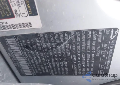 2018 Jaguar F-Pace 25T R-Sport из США, поврежденный, VIN SADCL2FX7JA279774